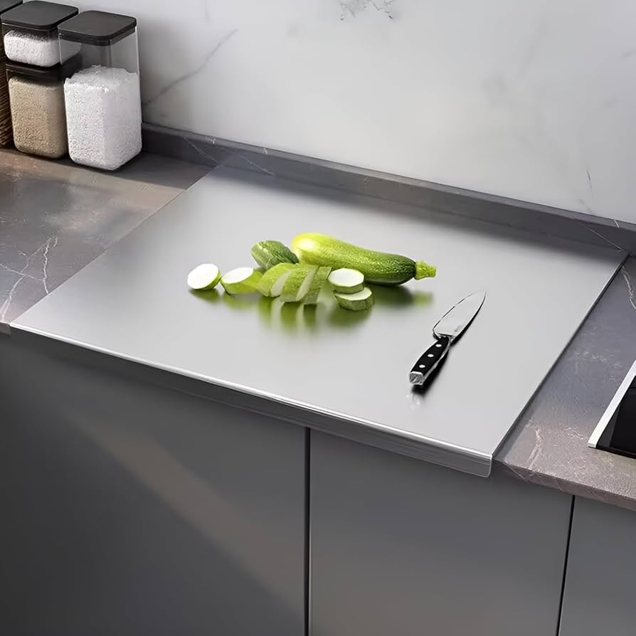 Premium Stainless Steel Chopping Board – Anti-Slip, Heat-Resistant, Easy-Clean Kitchen Cutting Board